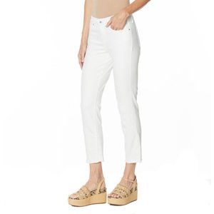 Jessica Simpson Arrow Straight Ankle Jean - White Size 28